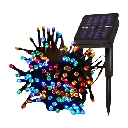 LUCES CON PANEL SOLAR MULTICOLOR 10 METROS