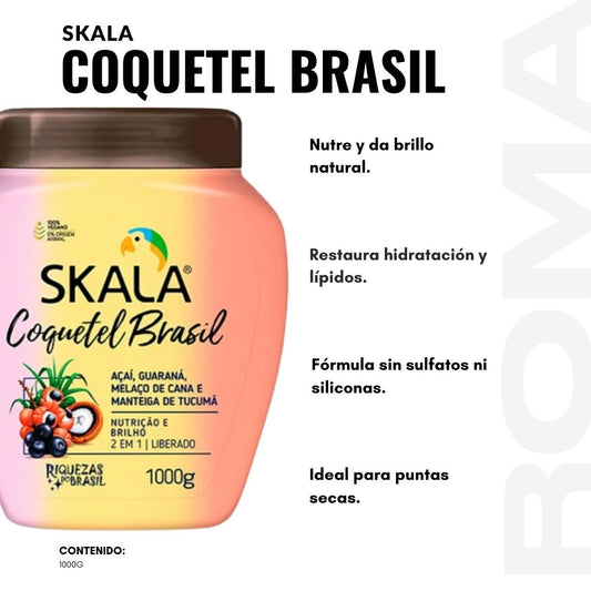 CREMA TRATAMIENTO CAPILAR SKALA COQUETEL BRASIL