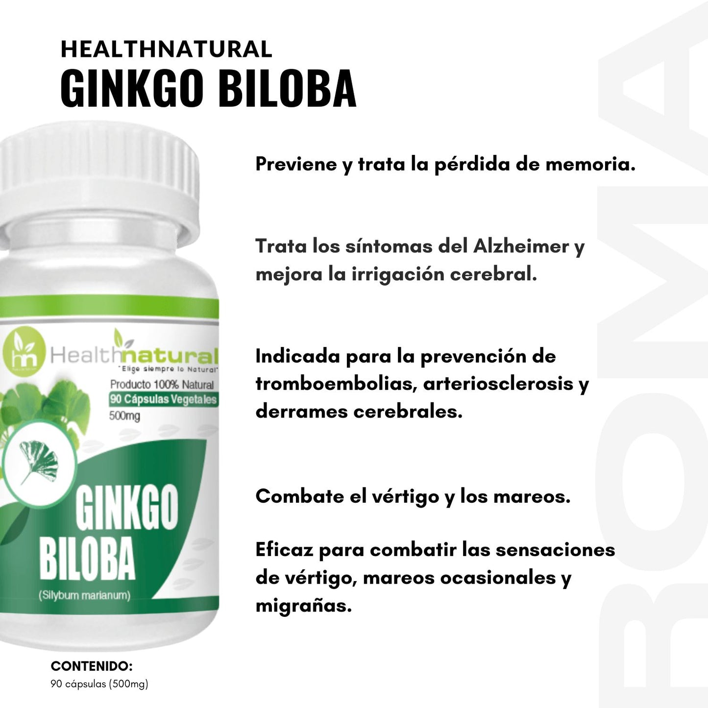 GINKGO BILOBA HEALTHNATURAL 500MG
