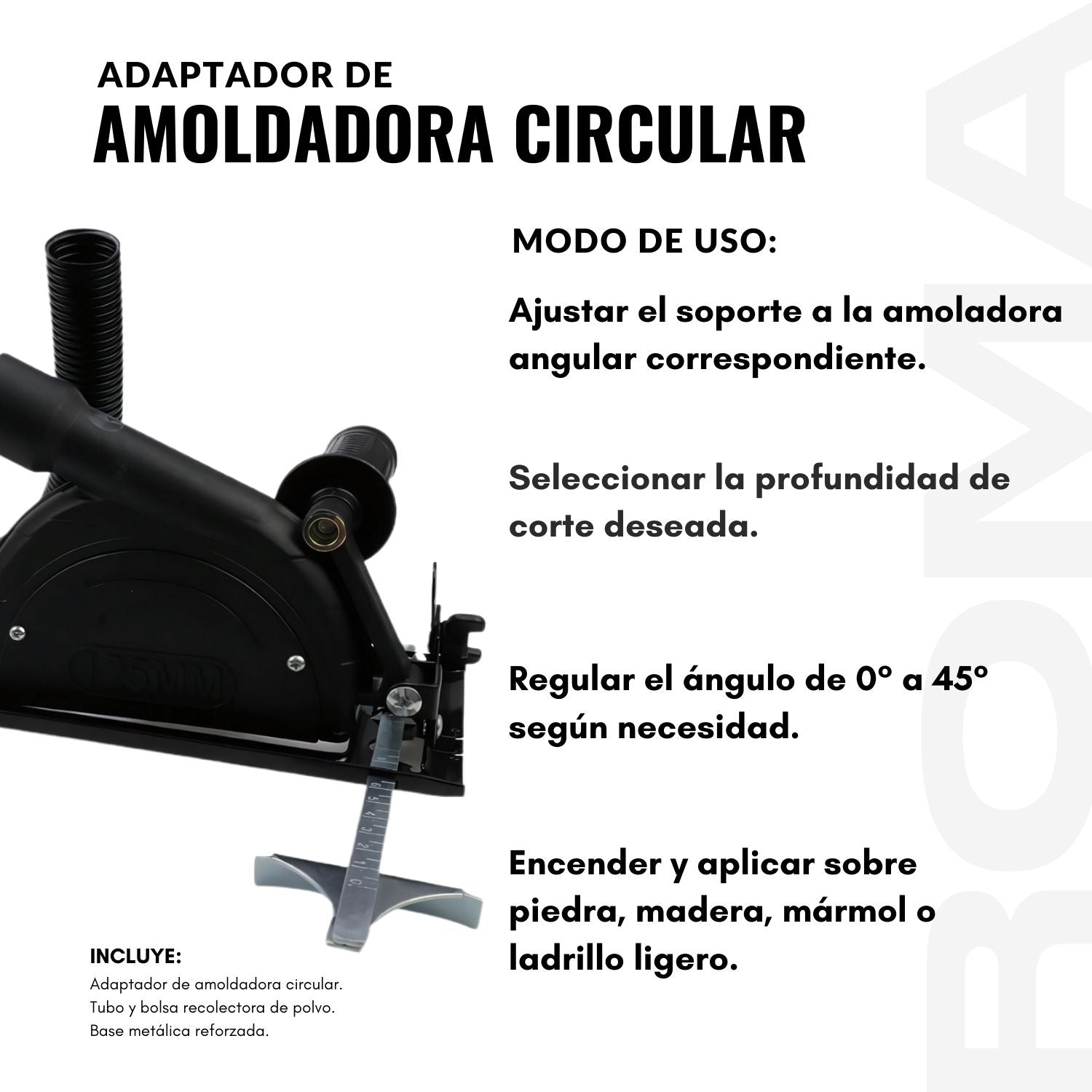 ADAPTADOR DE AMOLDADORA CIRCULAR