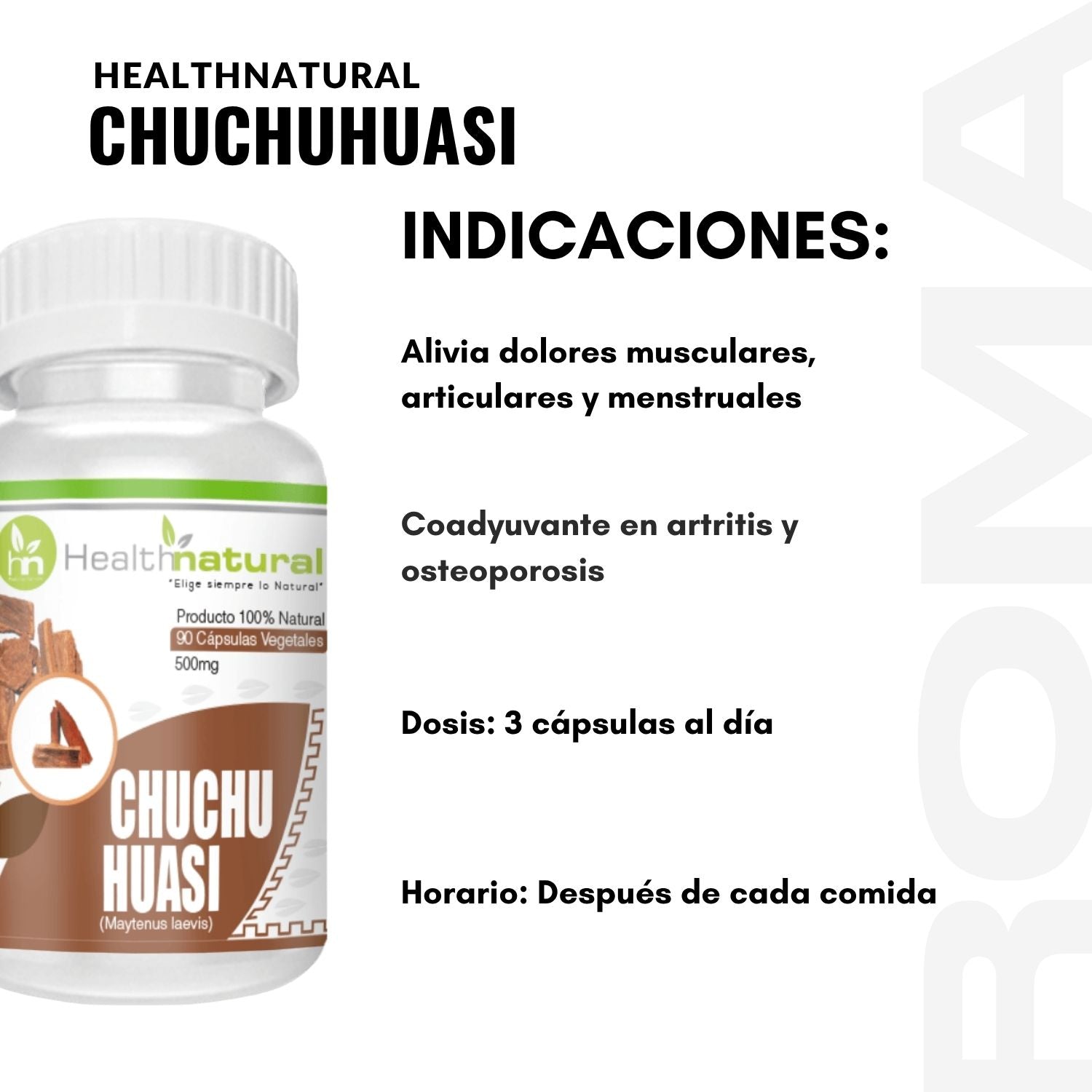 CHUCHUHUASI HEALTHNATURAL 500MG