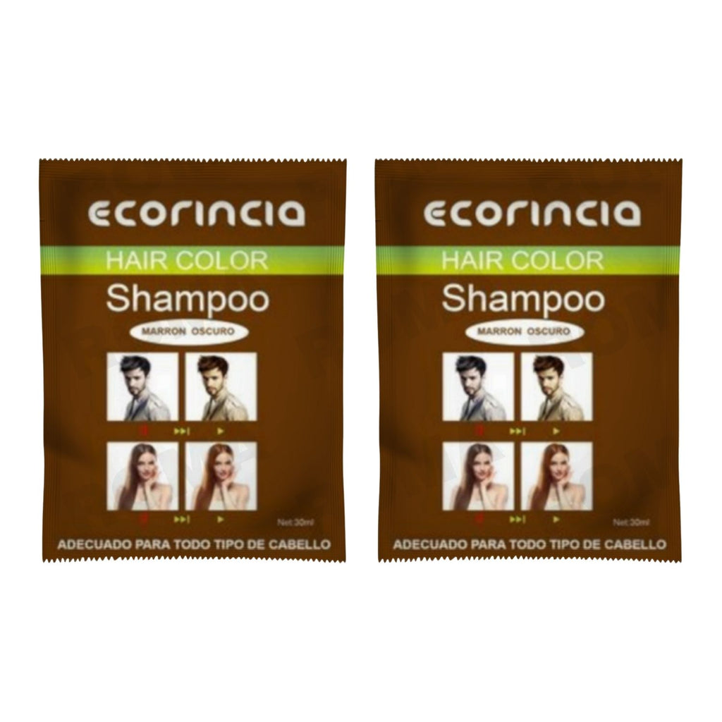 SHAMPOO TINTA EN SACHET 30ML – MARRÓN OSCURO