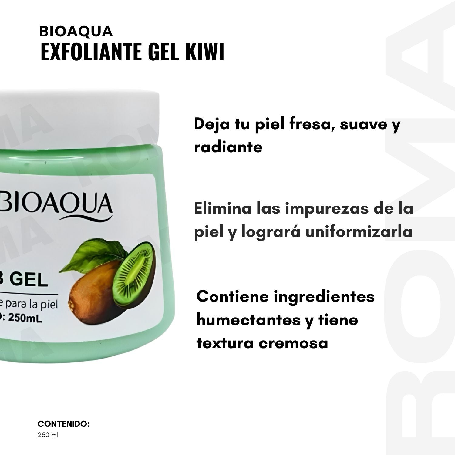 EXFOLIANTE GEL KIWI BIOAQUA 250ML
