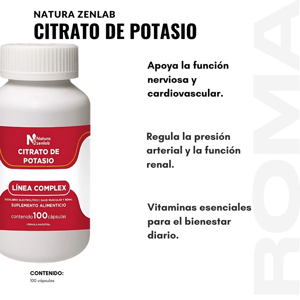 CITRATO DE POTASIO COMPLEX 500MG