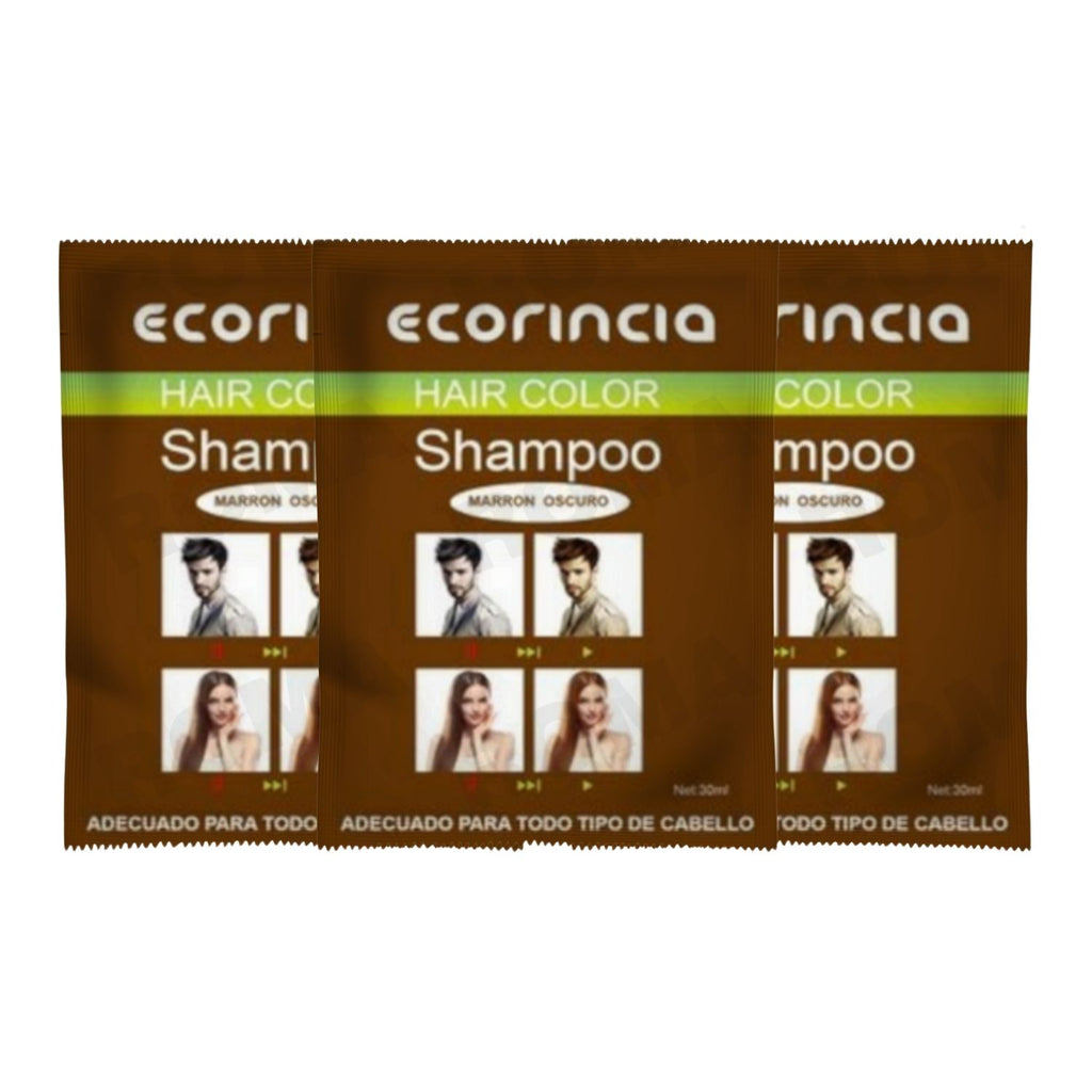 SHAMPOO TINTA EN SACHET 30ML – MARRÓN OSCURO
