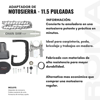ADAPTADOR DE MOTOSIERRA – 11.5 PULGADAS