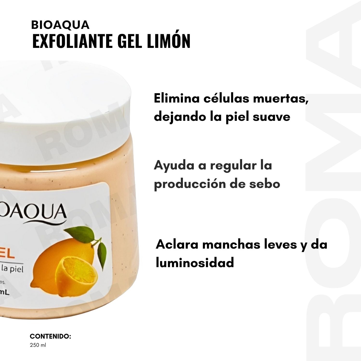 EXFOLIANTE DE LIMÓN BIOAQUA 250ML