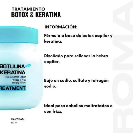 TRATAMIENTO BOTOX & KERATINA 680ML