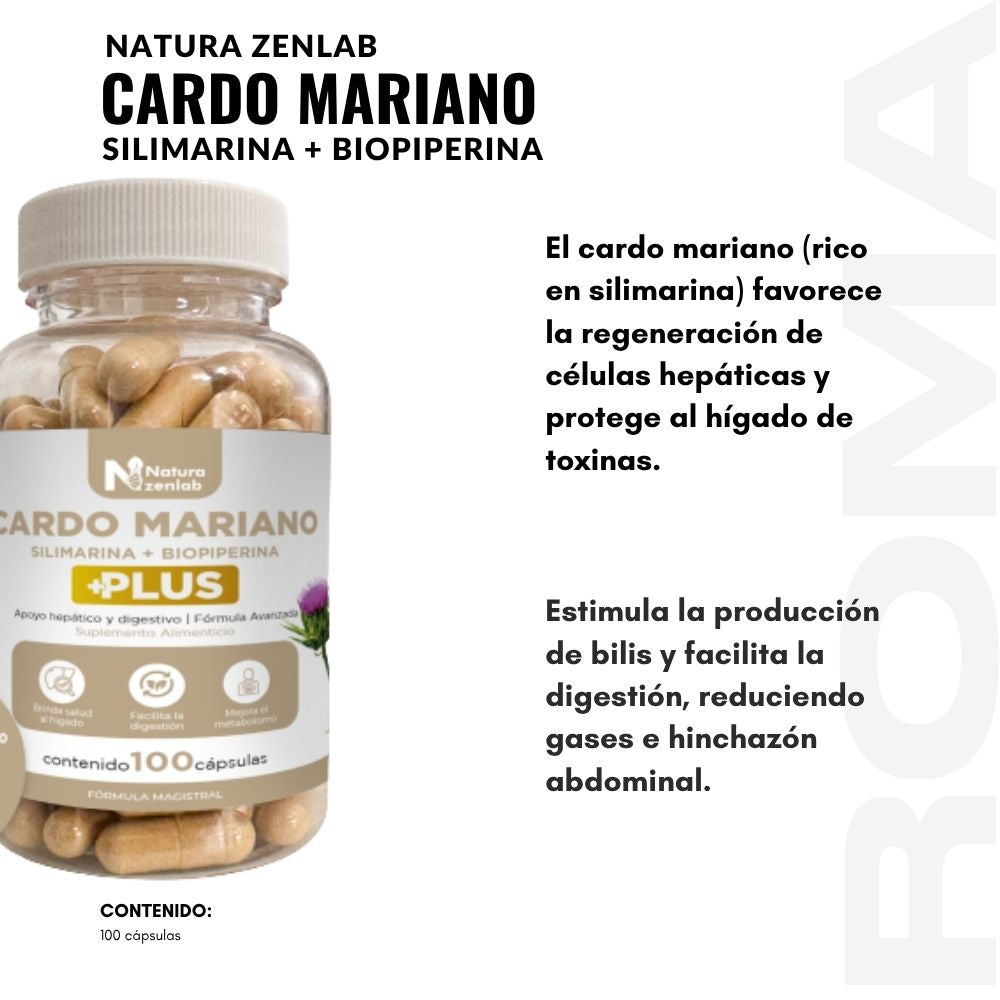 CARDO MARIANO SILIMARINA + BIOPIPERINA