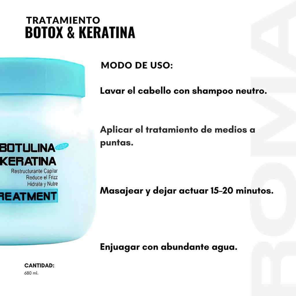 TRATAMIENTO BOTOX & KERATINA 680ML