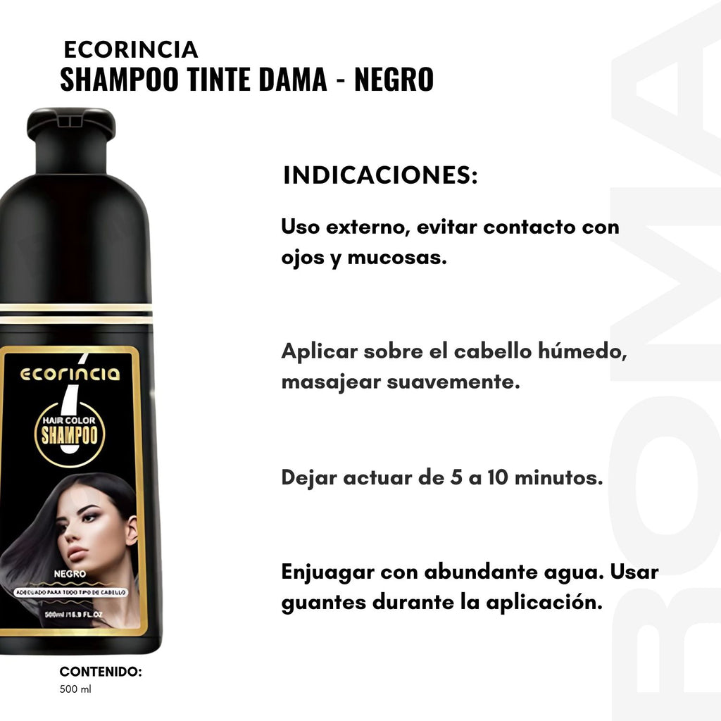 SHAMPOO TINTE DAMA – NEGRO
