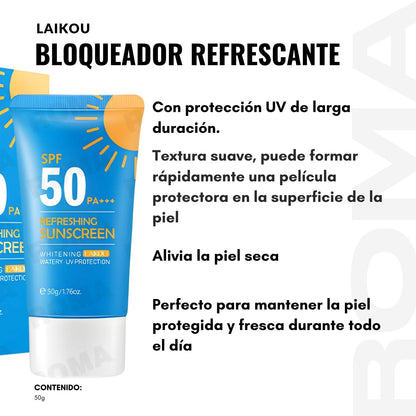 BLOQUEADOR REFRESCANTE SPF50 LAIKOU 50G
