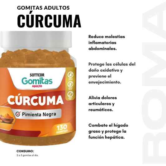 GOMITAS CÚRCUMA 130UND