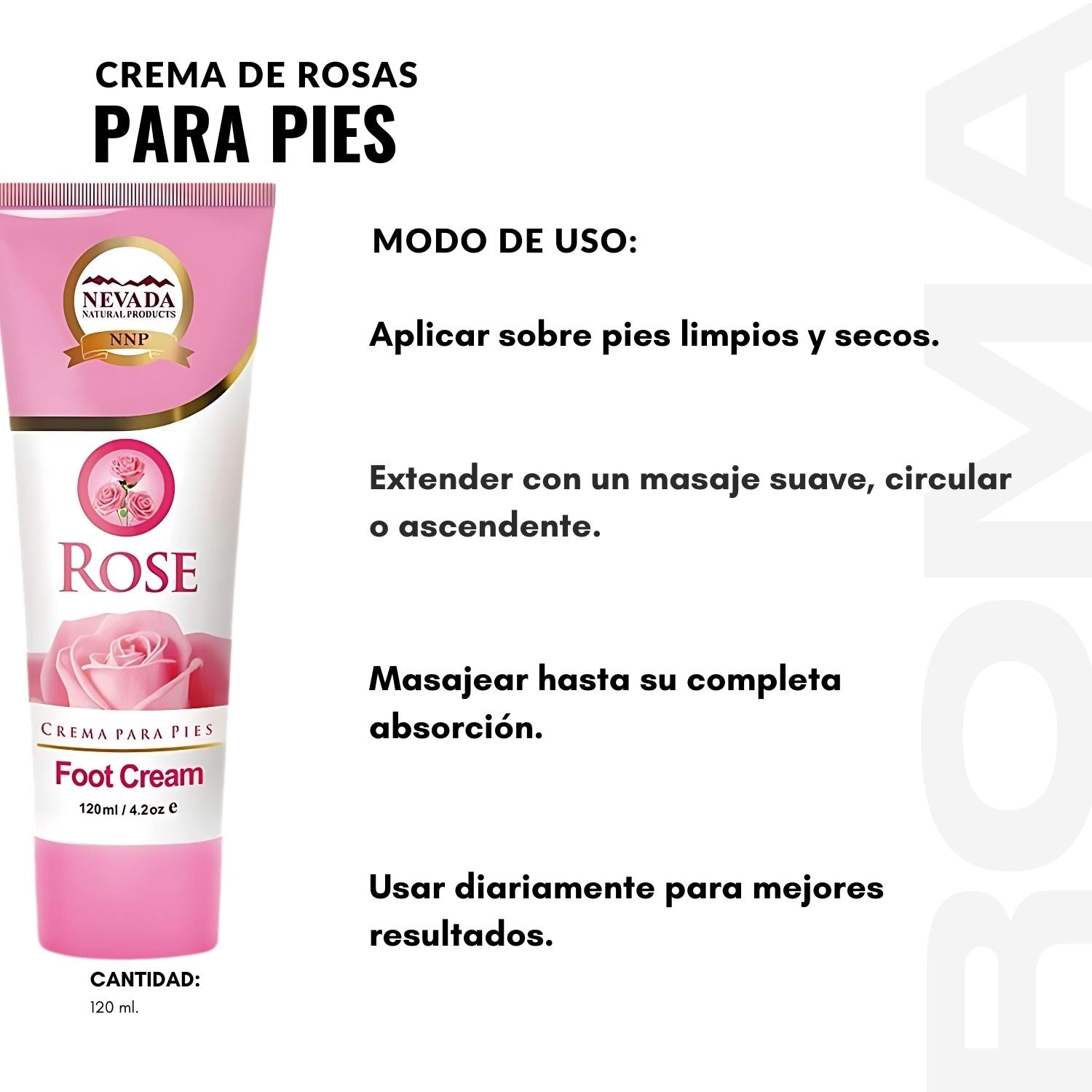 CREMA DE ROSAS PARA PIES 120ML NEVADA