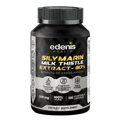 EXTRACTO DE CARDO MARIANO 80% 120 CÁPSULAS EDENIS HEALTH