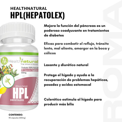 HPL(HEPATOLEX) HEALTHNATURAL 500MG
