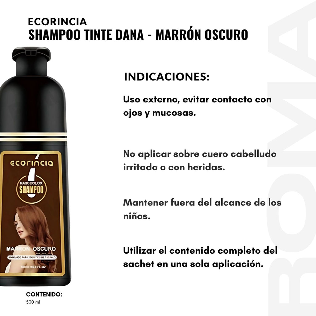 SHAMPOO TINTE DAMA – MARRÓN OSCURO