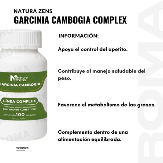 GARCINIA CAMBOGIA 100 CÁPSULAS NATURA ZENS