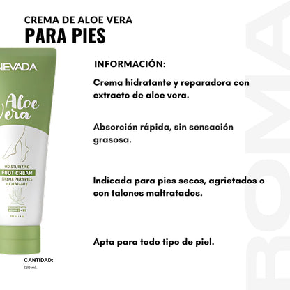 CREMA DE ALOE VERA PARA PIES 120ML NEVADA