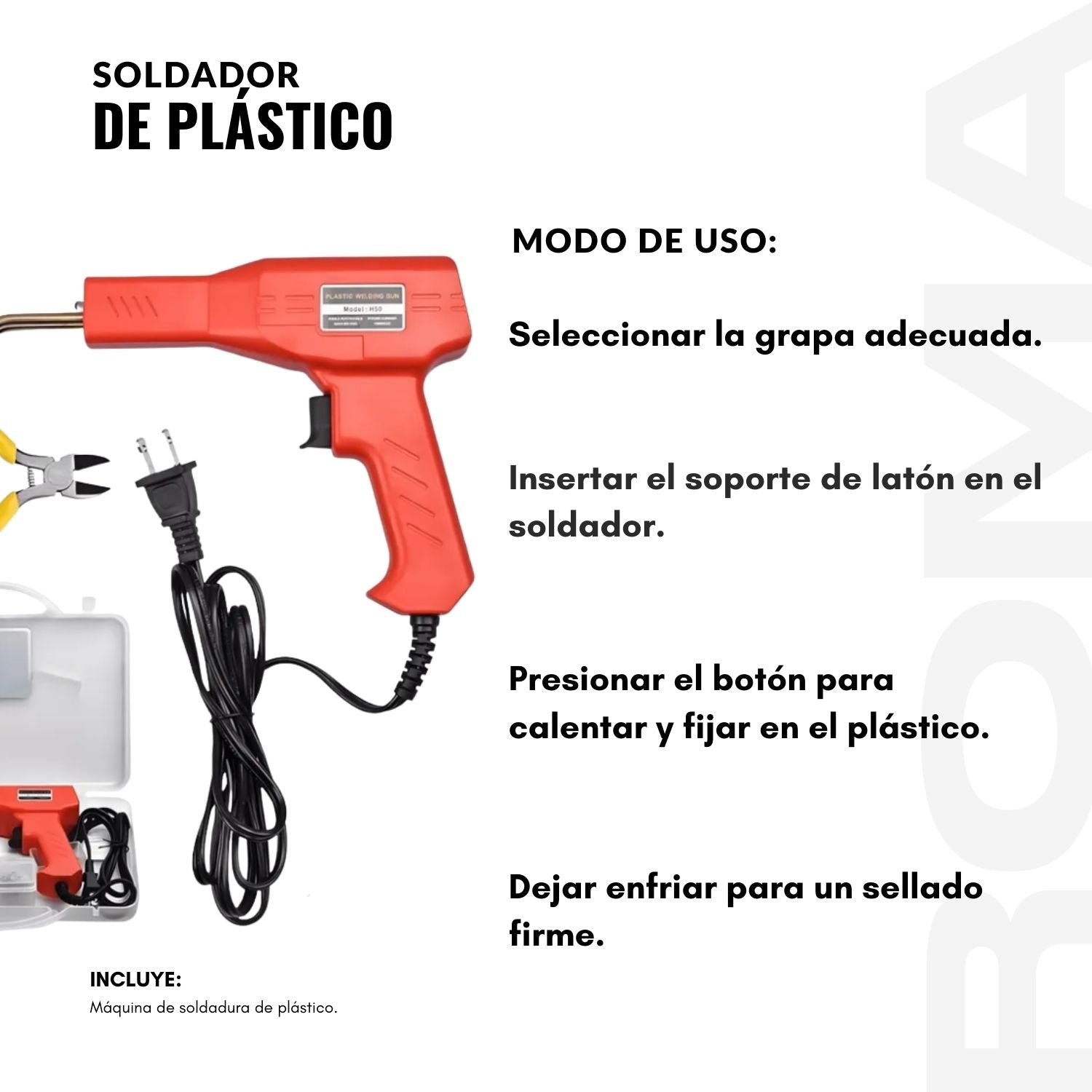 SOLDADOR DE PLÁSTICO