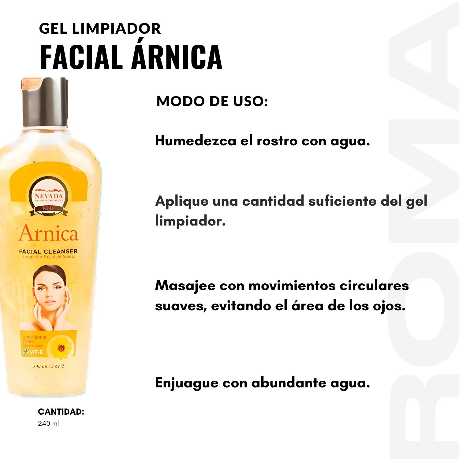GEL LIMPIADOR FACIAL ÁRNICA