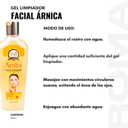GEL LIMPIADOR FACIAL ÁRNICA