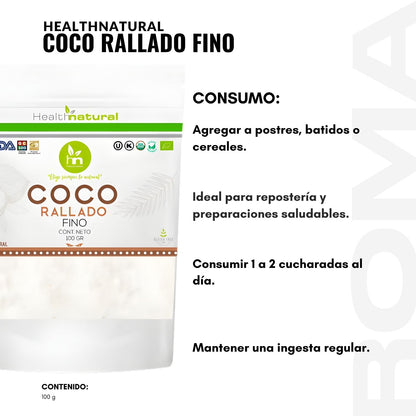 COCO RALLADO FINO 100G HEALTHNATURAL