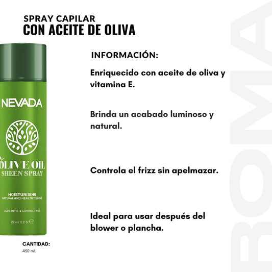 SPRAY CAPILAR CON ACEITE DE OLIVA 450ML