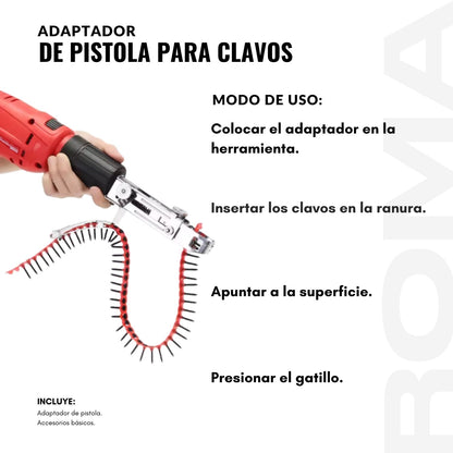 ADAPTADOR DE PISTOLA PARA CLAVOS