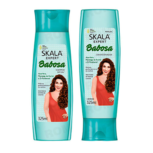 SHAMPOO + ACONDICIONADOR BABOSA ALOE VERA SKALA EXPERT 325ML