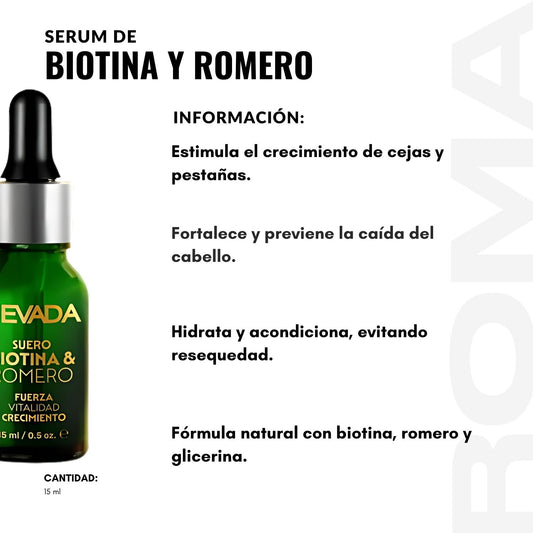 SERUM DE BIOTINA Y ROMERO 15ML NEVADA